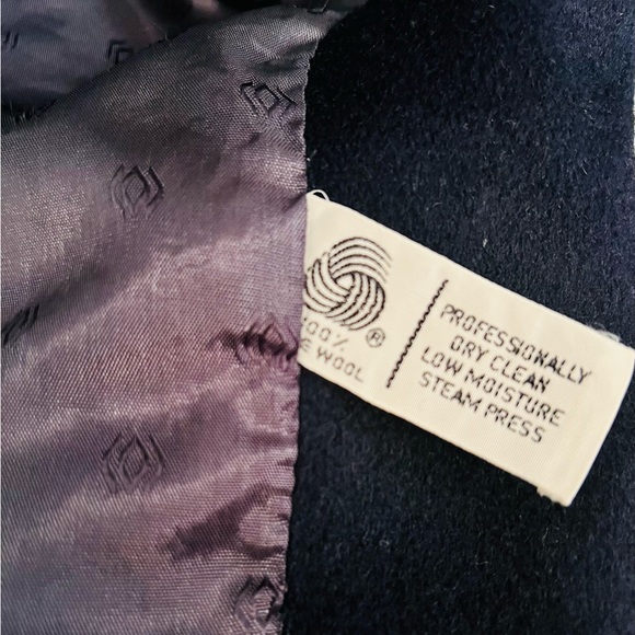 100% WOOL jacket in dark blue Billi BY BILLYCOAT - Picture 4 of 5